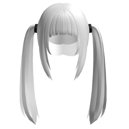 Neat Ponytails in White