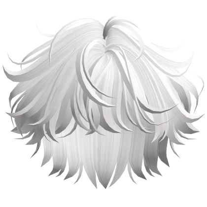 Cute Messy Boy Hair (White)