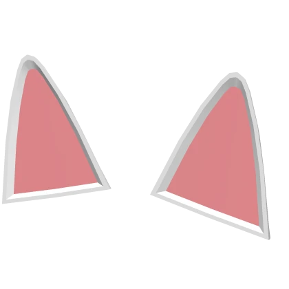 White Classic Kitty Cat Ears