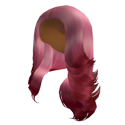 Middle Part Layered Hair [Pink & Red]