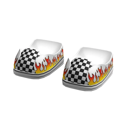 Fire Slippers in White
