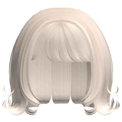 ♡꒰ sweet beige blonde curly short swirly hair 