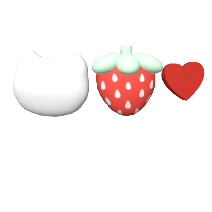 Cutesy Strawberry Hairclip Red