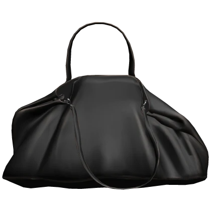 Slouched Leather Bag (Black)