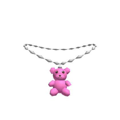 Pink Teddy Bear Necklace 3.0