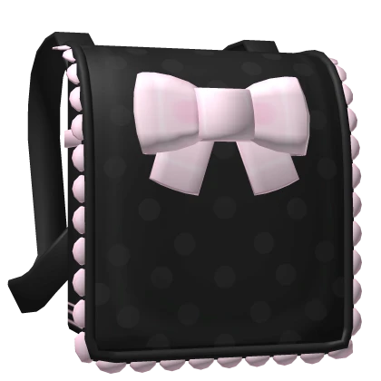 ♡ ꒱ kawaii black pink randoseru school backpack