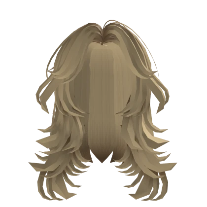 Beige Fluffy Layered Hair