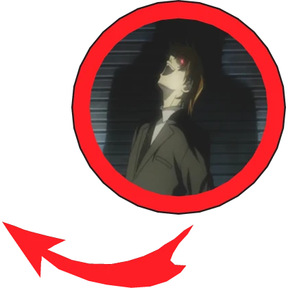 Light Yagami Pointing Meme Circle