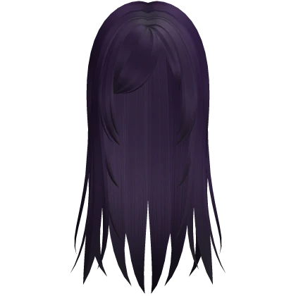 long wispy anime ghost girl hair in purple