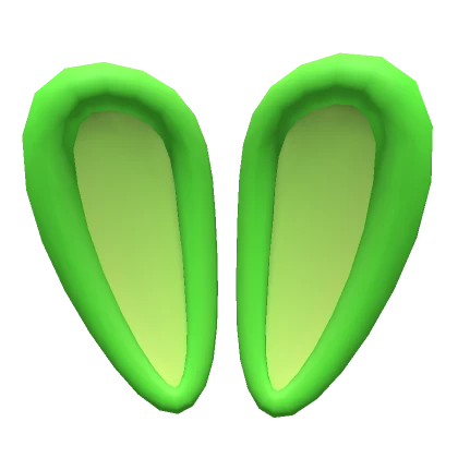 Plush Oversized Lime Bunny Ears