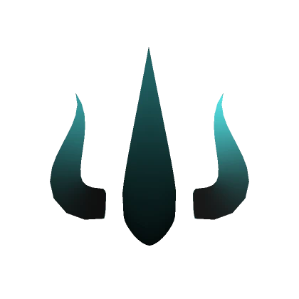 Glowy Cyan Triple Horn