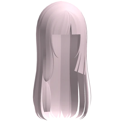 long emo doll hair with little tie in pink