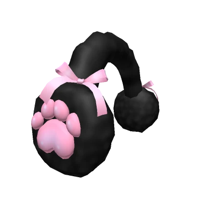 Chunky Teddy Earmuffs black and pink