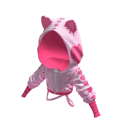 Valentine Kitty Hoodie Sweetheart