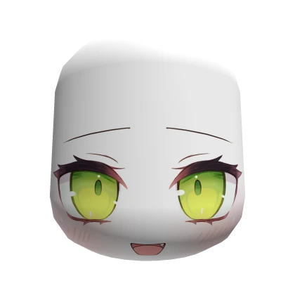 Towa Vtuber Charming Green Devil Eyes Anime Chibi