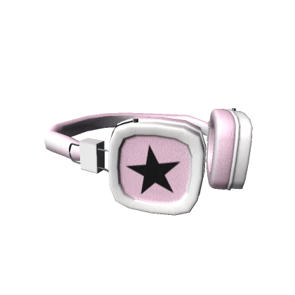 Y2K Pink n White On Neck Headphones 1.0