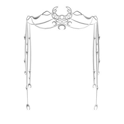Silver celestial moon tiara