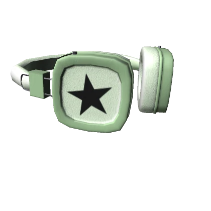 Y2K Green On Neck Headphones 3.0