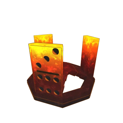 Fiery Domino Crown of the Netherworld