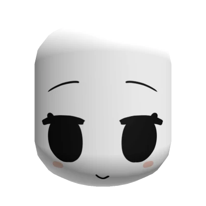 Cartoony Kawaii Smiling Face (Dark)