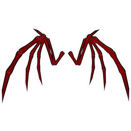 Bone Wings Cartoony Red