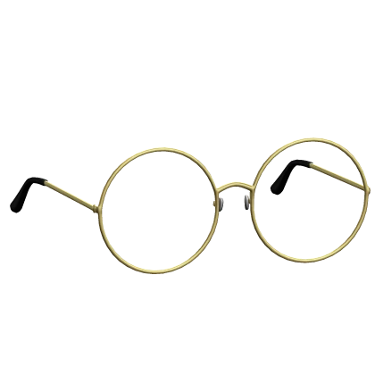Gold Rounded Glasses