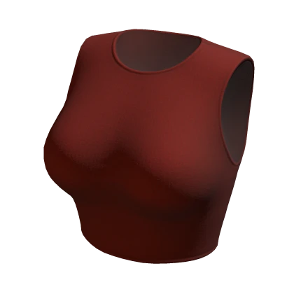 Crop Top Red Basic Tight Baby Baddie Tee Shirt