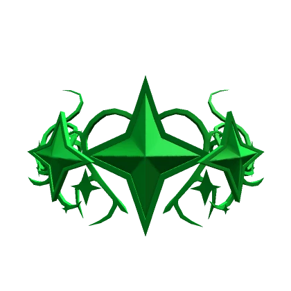 Green Sparkle Cyber Sigil Crown