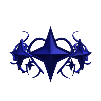 Blue Sparkle Cyber Sigil Crown