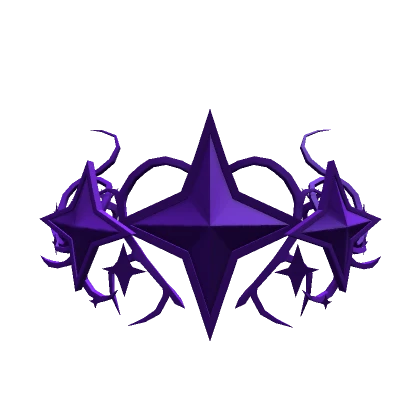 Purple Sparkle Cyber Sigil Crown