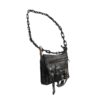 Black Vintage Y2K Chain Bag  [1.0]