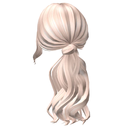 Posh Girl Wavy Platinum Blonde Ponytail