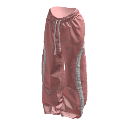 BB Pink Baggy Striped Track Suit Pants  
