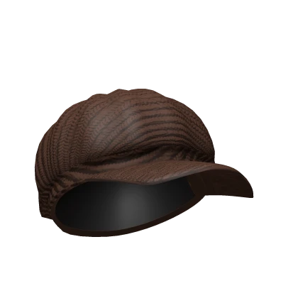 Brown Y2K Crochet Wool Cap