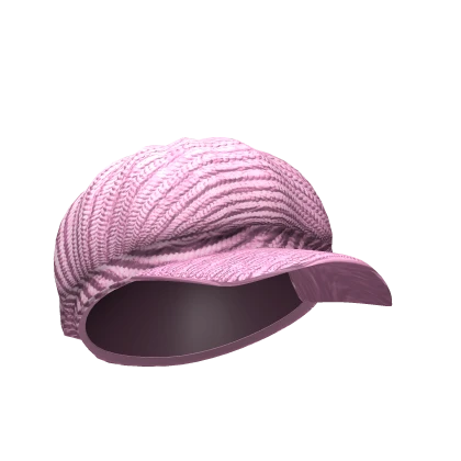 Pink Y2K Crochet Wool Cap