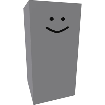 Light Grey Smiley Rectangle Head