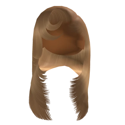 Side Part W/ Curled Bangs [Blonde]