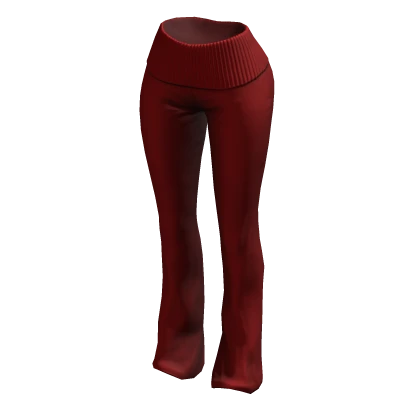 Tracksuit Pants Red Cozy Baddie Skinny Y2K 2000s