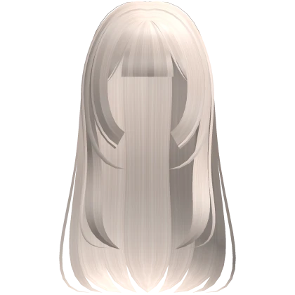 🤍 long gothic doll hime layered hair platinum