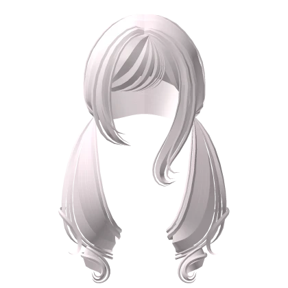 ♡ cute long dolly low pigtails pastel pink