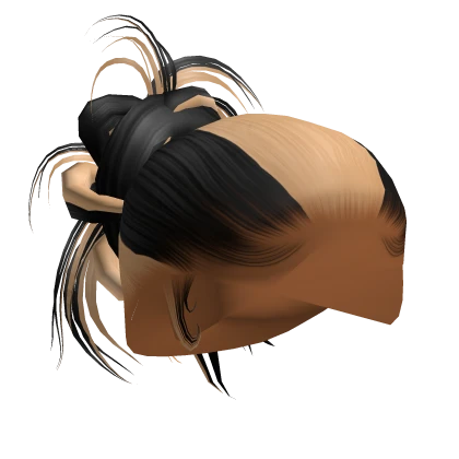 ☆ | Skunk Stripe Slick Back Spiky Bun