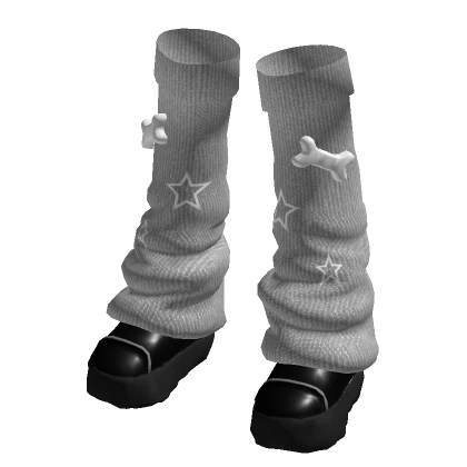 Shoes W/Leg Warmers White