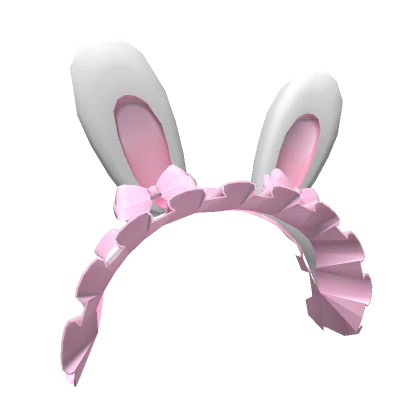 Bunny Bonnet Pink n White