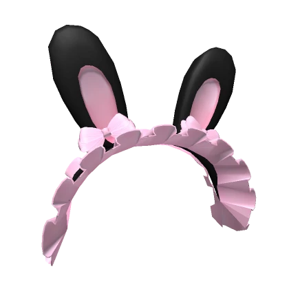 Bunny Bonnet Pink n Black 