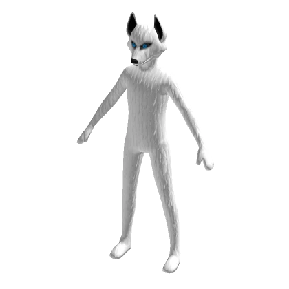 Cute White Wolf Suit