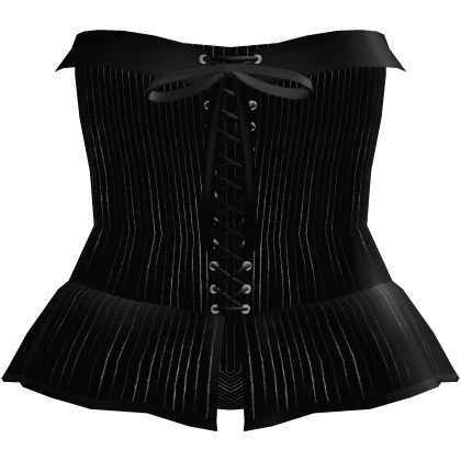 gothic pinstripe vampire corset dress black