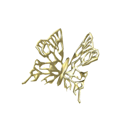 Butterfly Hairclip in Gold Metallic