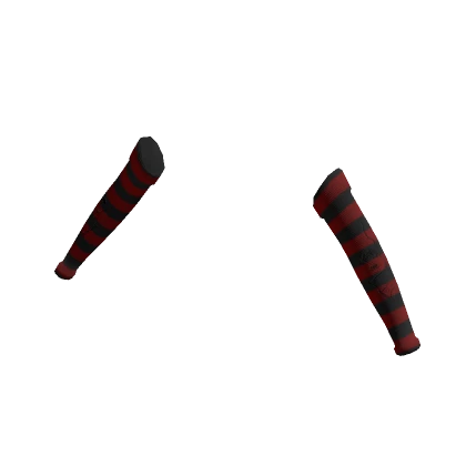 Red Striped Y2K Arm Warmers