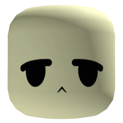 Pastel Yellow Simple Tired Chibi Face