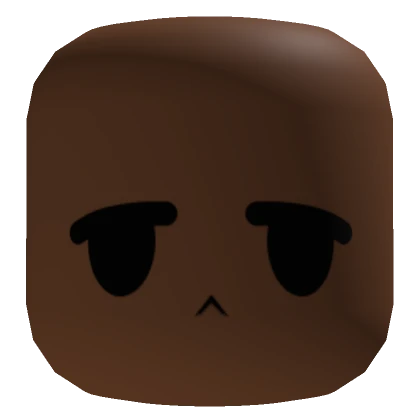 Brown Simple Tired Chibi Face